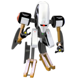 Size: 2500x2500 | Tagged: safe, artist:nibroc-rock, scr-hd, sonic riders: zero gravity, 2020, 3d, agender, robot, simple background, solo, solo agender, standing, transparent background