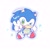 Size: 1128x1136 | Tagged: safe, artist:neku_646611, sonic the hedgehog, 2026, chibi, commission, cute, looking at viewer, simple background, smile, solo, sonabetes, standing, v sign, white background, wink