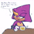 Size: 2000x2000 | Tagged: safe, artist:faburin, espio the chameleon, 2026, chameleon, cup, dialogue, drink, english text, eyelashes, green tea, lidded eyes, looking offscreen, male, mouth open, one fang, open smile, signature, simple background, smile, solo, sparkles, speech bubble, table, talking, tea, teacup, text, white background