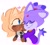 Size: 1437x1305 | Tagged: safe, artist:funkydrugz, blaze the cat, whisper the wolf, cat, wolf, 2024, blaze x whisper, blazebetes, blushing, cute, duo, eyes closed, female, floppy ear, heart, hugging, hugging from behind, lesbian, no outlines, one eye closed, one fang, rarepair, shipping, simple background, smile, standing, whispabetes, white background