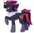 Size: 713x697 | Tagged: safe, artist:fycoren, shadow the hedgehog, 2026, alternate version, barely sonic related, clenched teeth, crossover, frown, looking at viewer, my little pony, ponified, pony, simple background, solo, species swap, unicorn, white background