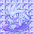 Size: 719x751 | Tagged: safe, artist:futuristichedge, silver the hedgehog, 2026, abstract background, chair, checkered background, head rest, looking at viewer, pastel style, signature, sitting, smile, solo, table