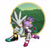 Size: 1024x1024 | Tagged: safe, artist:kittydee, blaze the cat, silver the hedgehog, cat, hedgehog, daytime, duo, female, flower, holding hands, male, rose, shipping, silvaze, sitting, straight, telekinesis