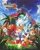Size: 1639x2048 | Tagged: safe, artist:kornart3, miles "tails" prower, robotnik, sonic the hedgehog, human, 2026, abstract background, angel island, classic knuckles, classic robotnik, classic sonic, classic tails, clouds, daytime, death egg robot, grass, group, hyper form, hyper sonic, looking at viewer, male, master emerald, outdoors, palm tree, poster, robot, sharp teeth, sonic the hedgehog 3, standing, star (sky), team sonic, tree, trio focus