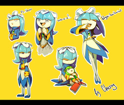 Size: 970x824 | Tagged: safe, artist:cheroy, cosmo the seedrian, galaxina the seedrian, seedrian, book, female, russian text, sisters