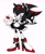 Size: 1818x2226 | Tagged: safe, artist:tamjeong_sonic, shadow the hedgehog, 2026, crossdressing, cup, dress, drink, gothic lolita, gun, heart, holding something, lolita, maid outfit, monochrome, simple background, solo, standing, weapon, white background