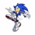 Size: 3720x3720 | Tagged: safe, artist:biolizard02, sonic the hedgehog, hedgehog, 2022, alternate outfit, alternate shoes, from below, looking at viewer, male, pointing, simple background, smile, smiling at viewer, solo, treads, white background