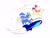Size: 2000x1512 | Tagged: safe, artist:guitar_00000001, sonic the hedgehog, 2025, crossover, duo, extreme gear, grin, kirby, kirby (series), looking at them, riders outfit, simple background, smile, sonic riders, sparkles, white background
