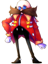 Size: 1080x1440 | Tagged: safe, artist:dirtyhandslolo, robotnik, human, 2021, looking offscreen, male, raised eyebrow, redesign, simple background, solo, solo male, standing, white background