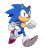 Size: 1040x1200 | Tagged: safe, artist:tytofi, sonic the hedgehog, hedgehog, 2023, animated, gif, infinite loop, jogging, looking ahead, looking offscreen, male, outline, simple background, smile, solo, solo male, transparent background