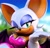 Size: 1755x1687 | Tagged: safe, artist:hunicrio, rouge the bat, bat, 2026, 3d, cleavage, clothes, daytime, eyelashes, female, lidded eyes, looking at viewer, outdoors, smile, smiling at viewer, solo
