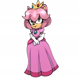Size: 2148x2148 | Tagged: safe, artist:@kepp4352, amy rose, princess peach
