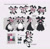 Size: 2048x1991 | Tagged: safe, artist:spiritsonic, deer, 2026, arrow, bow, dapple the doe, doe, dress, english text, grey background, idw sonic the hedgehog, maid outfit, reference sheet, simple background, solo, text