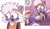 Size: 1488x866 | Tagged: safe, artist:emenens, artist:theravencave, tangle the lemur, lemur, 2022, blushing, chest fluff, clothes, cute, eyelashes, female, headband, idw sonic the hedgehog, looking offscreen, mouth open, open smile, redraw, simple background, smile, solo, tangabetes, white background