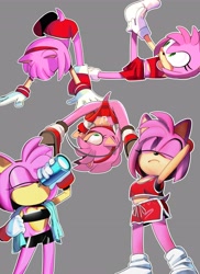 Size: 2979x4096 | Tagged: suggestive, artist:dreamcanno17315, amy rose, exercise