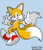 Size: 1749x2048 | Tagged: safe, artist:miguelb_32x, artist:savannahcason, miles "tails" prower, fox, 2021, backwards v sign, gloves, male, mouth open, open smile, pointing, posing, redraw, shoes, smile, smiling at each other, solo, treads, v sign
