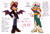 Size: 2048x1400 | Tagged: safe, artist:emthimofnight, knuckles the echidna, rouge the bat, oc, oc:jade the echidna, oc:jasper the bat, bat, echidna, 2024, alternate universe, bisexual, brother and sister, character name, clothes, duo focus, english text, fankid, flat colors, frown, group, lidded eyes, looking at viewer, midriff, parent:knuckles, parent:rouge, parents:knuxouge, reference sheet, siblings, simple background, smile, standing, text, white background
