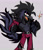 Size: 2048x2380 | Tagged: safe, artist:emthimofnight, oc, oc:rocket the rooster, 2024, adopted fankid, beak piercing, belt, chest fluff, chicken, clothes, crest piercing, fankid, jacket, jeans, lidded eyes, looking at viewer, male, mouth open, oc only, open jacket, pants, parent:jet, piercing, rooster, scar, smile, solo, sparkles, standing, stomach fluff, top surgery scars, trans male, transgender