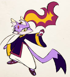 Size: 1877x2048 | Tagged: safe, artist:iitsspeedway, blaze the cat, cat, 2026, :<, beanbrows, blazebetes, clothes, cute, ear fluff, female, fire, flat colors, frown, gloves off, grey background, looking at viewer, one eye closed, pawpads, paws, pink nose, redesign, sandals, shoes, simple background, solo, standing, whiskers, yellow sclera