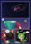 Size: 2480x3508 | Tagged: safe, artist:kitare, cosmo the seedrian, knuckles the echidna, echidna, seedrian, comic:sonic world travel, acorn, alien, angel island, au:sonic world travel, headband, master emerald, red power pattern, spaceship