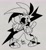 Size: 1897x2040 | Tagged: safe, artist:thomas_rsvd, surge the tenrec, tenrec, 2026, female, grey background, greyscale, looking at viewer, monochrome, ring (jewelry), signature, simple background, solo, standing