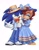 Size: 1550x1993 | Tagged: safe, artist:jadepesky, sally acorn, sonic the hedgehog, chipmunk, hedgehog, 2026, alternate outfit, bow tie, clothes, dress, duo, female, fully clothed, hat, lipstick, male, pants, pose, sally x sonic, shipping, shirt, simple background, smile, smiling at viewer, standing, straight, suit, white background