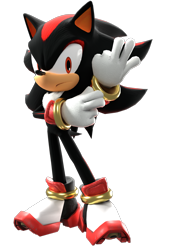 Size: 2061x3000 | Tagged: safe, artist:dawidgolaszewski, shadow the hedgehog, hedgehog, 2025, 3d, blender (medium), fixing glove, frown, looking at viewer, male, simple background, solo, transparent background