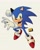 Size: 1090x1346 | Tagged: safe, artist:thomas_rsvd, sonic the hedgehog, hedgehog, 2025, clenched fist, grey background, grin, looking at viewer, male, signature, simple background, smile, solo