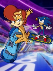 Size: 1536x2048 | Tagged: safe, artist:silvers_rings, sally acorn, sonic the hedgehog