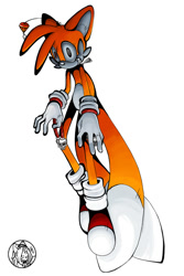 Size: 756x1131 | Tagged: safe, artist:shanella, tails doll, 2007, creepy, looking at viewer, sharp teeth, simple background, skull, smile, solo, white background