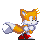 Size: 46x40 | Tagged: safe, artist:ariff7, miles "tails" prower, fox, 2023, :o, animated, classic sonic (universe), classic tails, gif, looking offscreen, male, pixel art, redraw, running, simple background, skidding, solo, sonic the hedgehog 3, spinning tails, transparent background