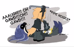 Size: 2048x1314 | Tagged: safe, artist:brogararts, mimic the octopus, whisper the wolf, pipe