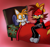 Size: 653x617 | Tagged: safe, artist:fanartist2020, artist:fartist2020, artist:mondfunken, fiona fox, miles "tails" prower, fox, 2025, age difference, alternate version, bed, blanket, colored version, duo, female, fiona x tails, looking at each other, lying on bed, male, pillow, redraw, shipping, simple background, straight
