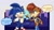 Size: 3393x1908 | Tagged: safe, artist:fliviartoon, sally acorn, sonic the hedgehog, chipmunk, hedgehog, 2026, city, cityscape, crossover, dialogue, duo, english text, female, looking at each other, male, mouth open, pointing, pointing at them, redraw, sally x sonic, sally's vest and boots, shipping, sly cooper, straight, thought bubble, watermark
