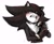 Size: 1165x952 | Tagged: safe, artist:uncledenein, shadow the hedgehog, hedgehog, 2026, blushing, claws, clenched teeth, gloves off, hand on face, lidded eyes, looking offscreen, male, one eye closed, simple background, solo, white background