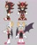 Size: 1730x2048 | Tagged: safe, artist:8xenon8, artist:shadails, rouge the bat, shadow the hedgehog, 2021, arm fluff, duo, ear fluff, eyelashes, flat colors, front view, frown, grey background, leg fluff, looking at viewer, looking offscreen, redesign, redraw, side view, simple background, smile, standing