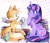 Size: 3113x2662 | Tagged: safe, artist:scruffiberri, miles "tails" prower, fox, alicorn, female, male, my little pony, pony, twilight sparkle