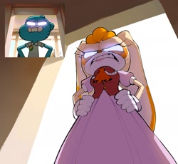 Size: 1886x1734 | Tagged: safe, artist:mariaartes51, vanilla the rabbit, nicole watterson (tawog), the amazing world of gumball