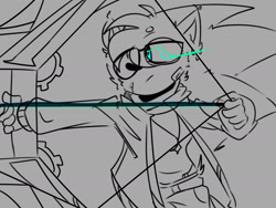 Size: 2000x1500 | Tagged: safe, artist:nickywithablicky, nicky, sonic the hedgehog, nicky the hedgehog