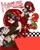 Size: 1080x1350 | Tagged: safe, artist:naylissah, knuckles the echidna, human, 2023, abs, bare chest, belly button, character name, dark skin, eyelashes, frown, humanized, looking at viewer, reference inset, solo, species swap, standing, stretching, text, vitiligo