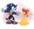 Size: 1024x876 | Tagged: safe, artist:sn0wyangel, sally acorn, sonic the hedgehog, chipmunk, hedgehog, 2024, beauty and the beast, clothes, cosplay, crossover, cute, dancing, disney, duo, female, looking at each other, male, sally x sonic, shipping, smile, sonic the werehog, sparkles, straight