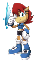 Size: 1723x2845 | Tagged: safe, artist:tale-dude, sally acorn, sally's ringblader outfit