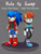 Size: 600x800 | Tagged: safe, artist:meilienne, sally acorn, sonic the hedgehog, chipmunk, hedgehog, 2018, alternate universe, character name, duo, english text, female, hand on hip, looking at viewer, male, pose, ringblader, role swap, sally x sonic, sally's ringblader outfit, shipping, smile, smiling at viewer, standing, straight