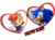 Size: 484x358 | Tagged: safe, artist:lu0087, sally acorn, sonic the hedgehog, chipmunk, hedgehog, 3d, duo, english text, female, gif, heart locket, male, meme, now kiss, sally x sonic, sally's ringblader outfit, shipping, simple background, straight