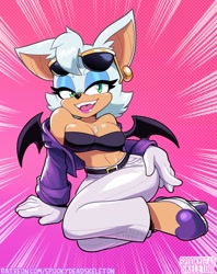 Size: 792x1000 | Tagged: safe, artist:mikeluckas, rouge the bat
