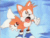 Size: 538x404 | Tagged: safe, editor:nebacer, miles "tails" prower, robotnik, fox, sonic the ova, animated, blue shoes, classic tails, edit, gif, screencap, solo, standing, sweatdrop, talking, watch