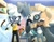 Size: 2048x1583 | Tagged: safe, artist:rcamayastudios, tangle the lemur, whisper the wolf, lemur, wolf, 2026, chaotix case files, clenched fist, duo, eyes closed, fangs, female, hair over one eye, hand on hip, holding something, idw sonic the hedgehog, indoors, looking offscreen, mouth open, standing