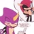 Size: 1406x1396 | Tagged: safe, artist:sonicnewunivers, espio the chameleon, mighty the armadillo, armadillo, 2023, blushing, chameleon, denial, english text, espio x mighty, gay, looking offscreen, male, pointing, shipping, simple background, solo, speech bubble, talking, text, thought bubble, white background