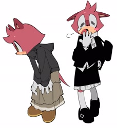 Size: 1869x2048 | Tagged: safe, artist:kosherea, barry the quokka, crossdressing