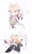 Size: 692x1153 | Tagged: safe, artist:jadii-l, blaze the cat, silver the hedgehog, cat, hedgehog, archived art, blaze x silver, blushing, carrying them, clothes, duo, falling leaf, female, flower, fully clothed, happy, holding something, male, question mark, shipping, simple background, straight, wedding, wedding dress, wedding suit, white background